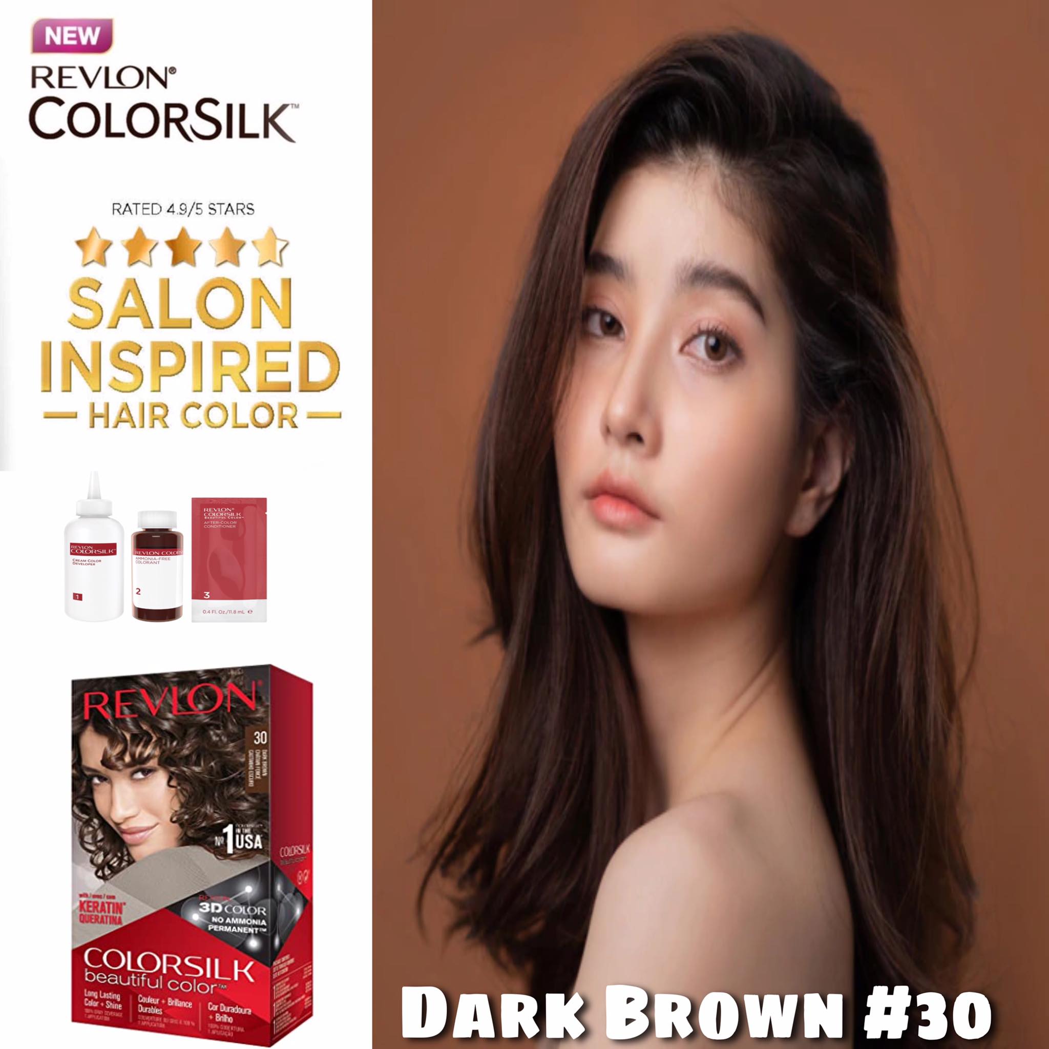 Hair Color Dark Brown No. 30 REVLON | Lazada PH