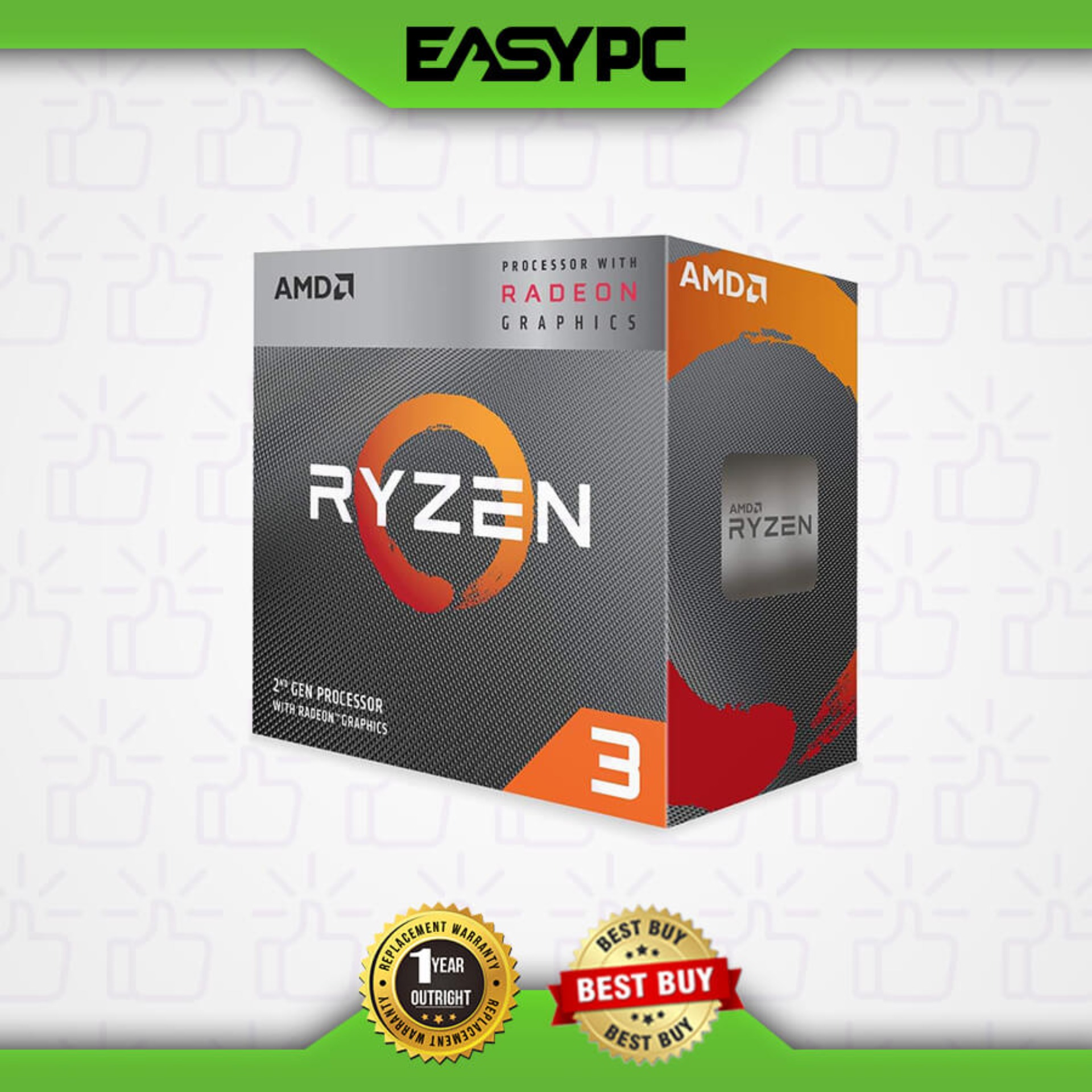 Amd Ryzen 3 30g Am4 Socket 3 6ghz Cpu Core 4 Threads 4 With Built In Radeon Vega 8 Graphics Processor Best Set Up For High End Gaming Ryzen 3000 Generation Best Settings