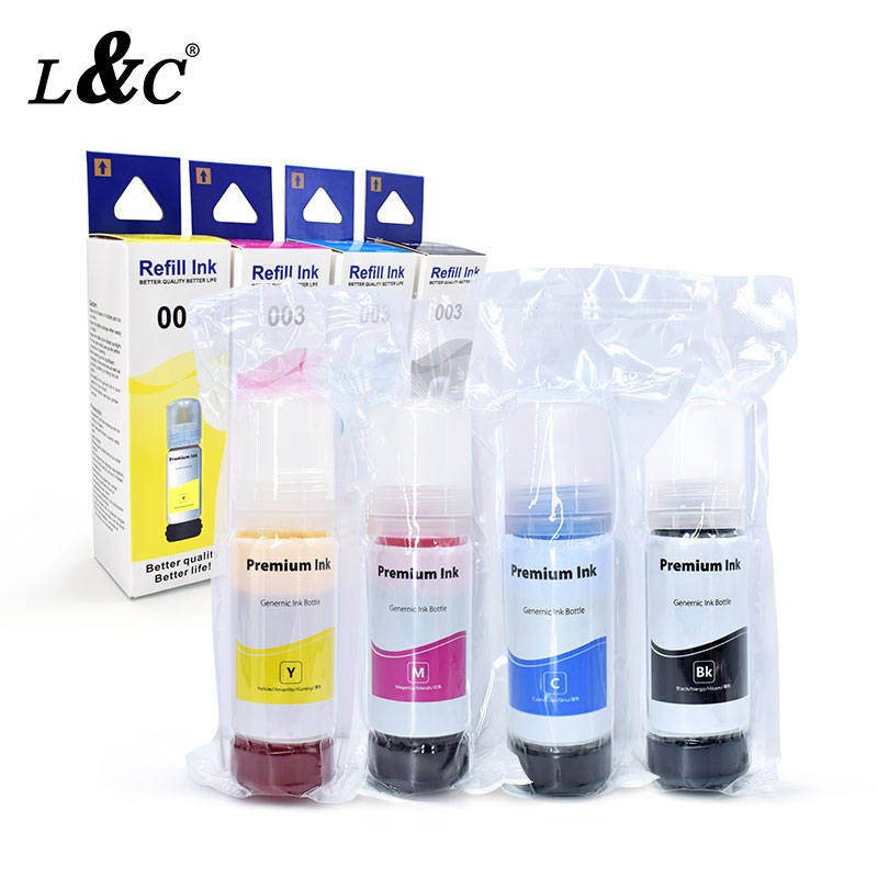 4 Bottles003 Ep003 Dye Ink Refill Ink Compatible For Epson Printer L3110 L1110 L3116 L315 0805