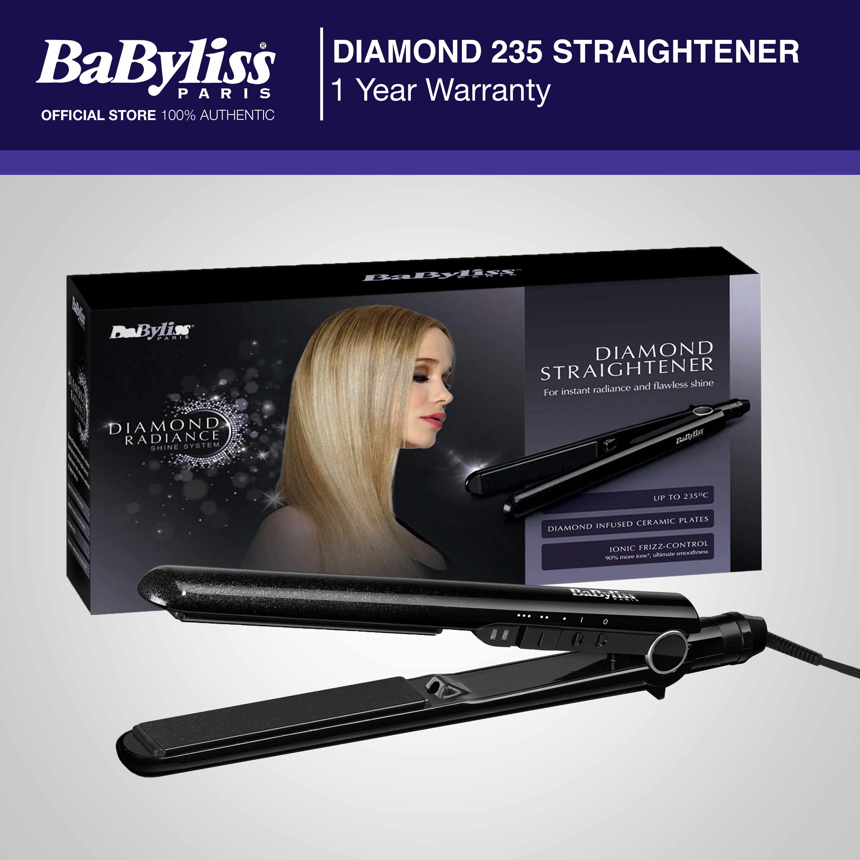 Babyliss 235 hotsell diamond straightener