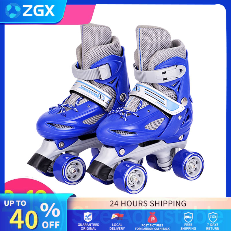 BanWei DoubleRow roller skates 4 wheel 12 years old Adjustable Roller