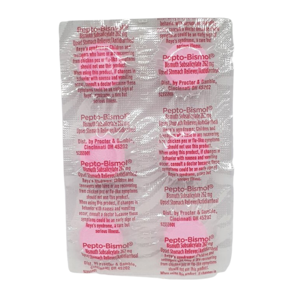 Pepto Bismol for Relief of Gas, Anti Diarrhea, Heartburn, Nausea, Upset