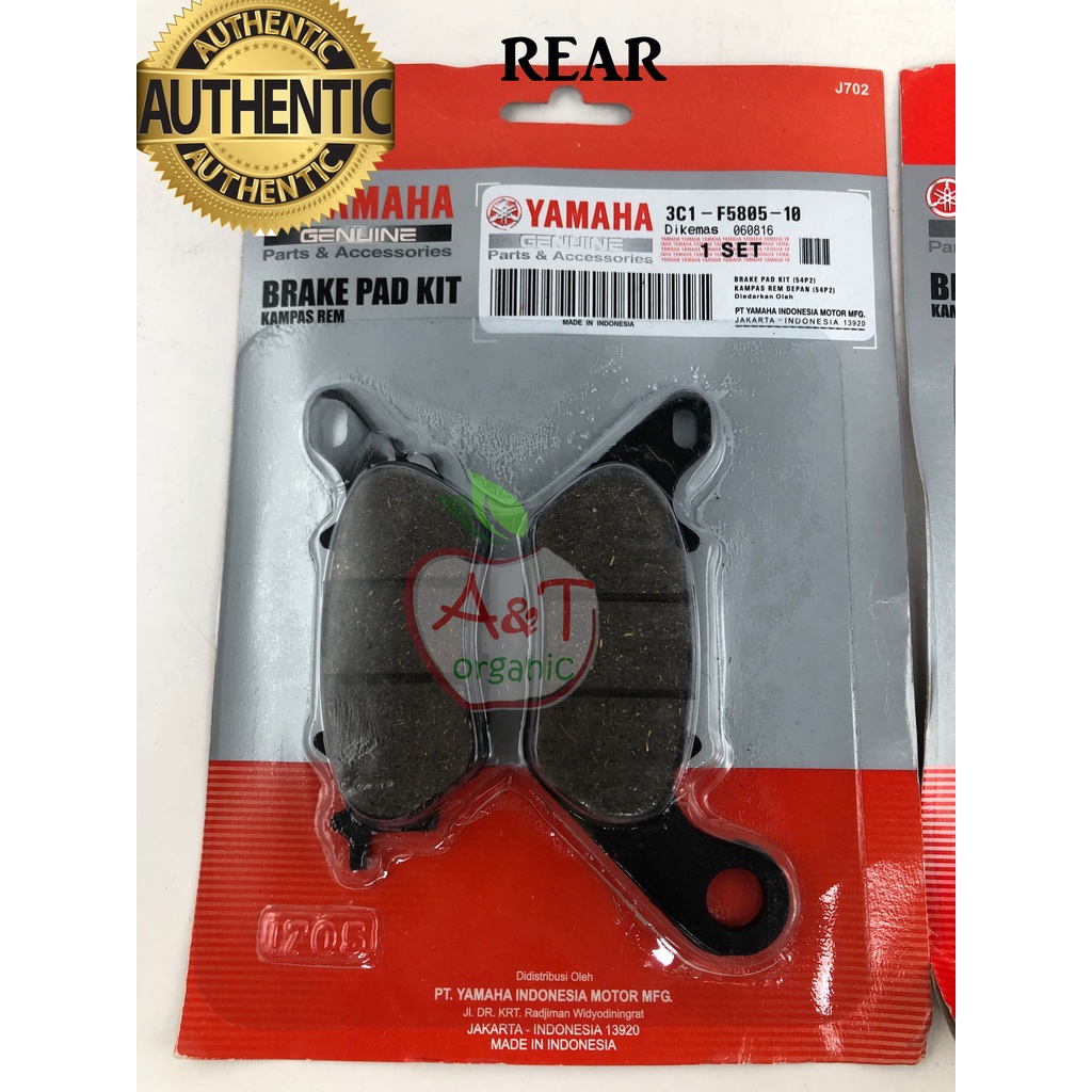 3c1+50c Geniune Yamaha Brake Pad Front and rear set for Tfx 150 / R15