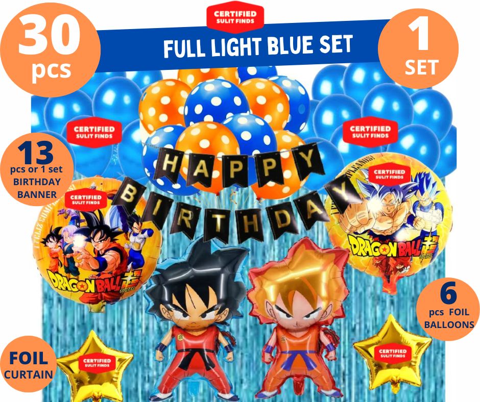 4 pc DRAGON BALL Z SUPER BIG 29'' Party Birthday GOKU HERO Helium