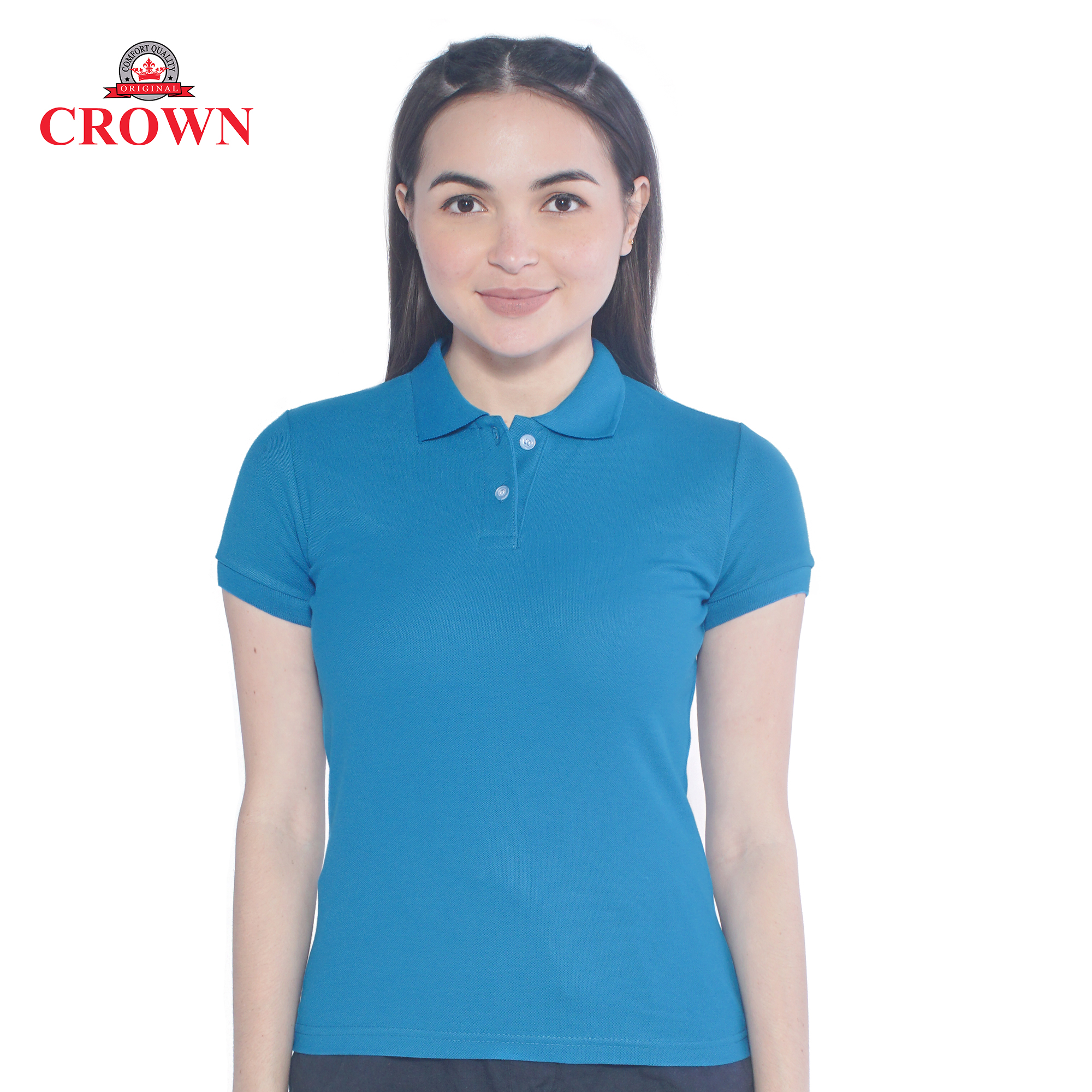 aqua blue polo t shirt