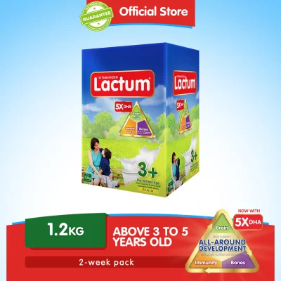 Lactum 3+ Plain 1.2kg Powdered Milk Drink for Children Over 3 up to 5 Years Old