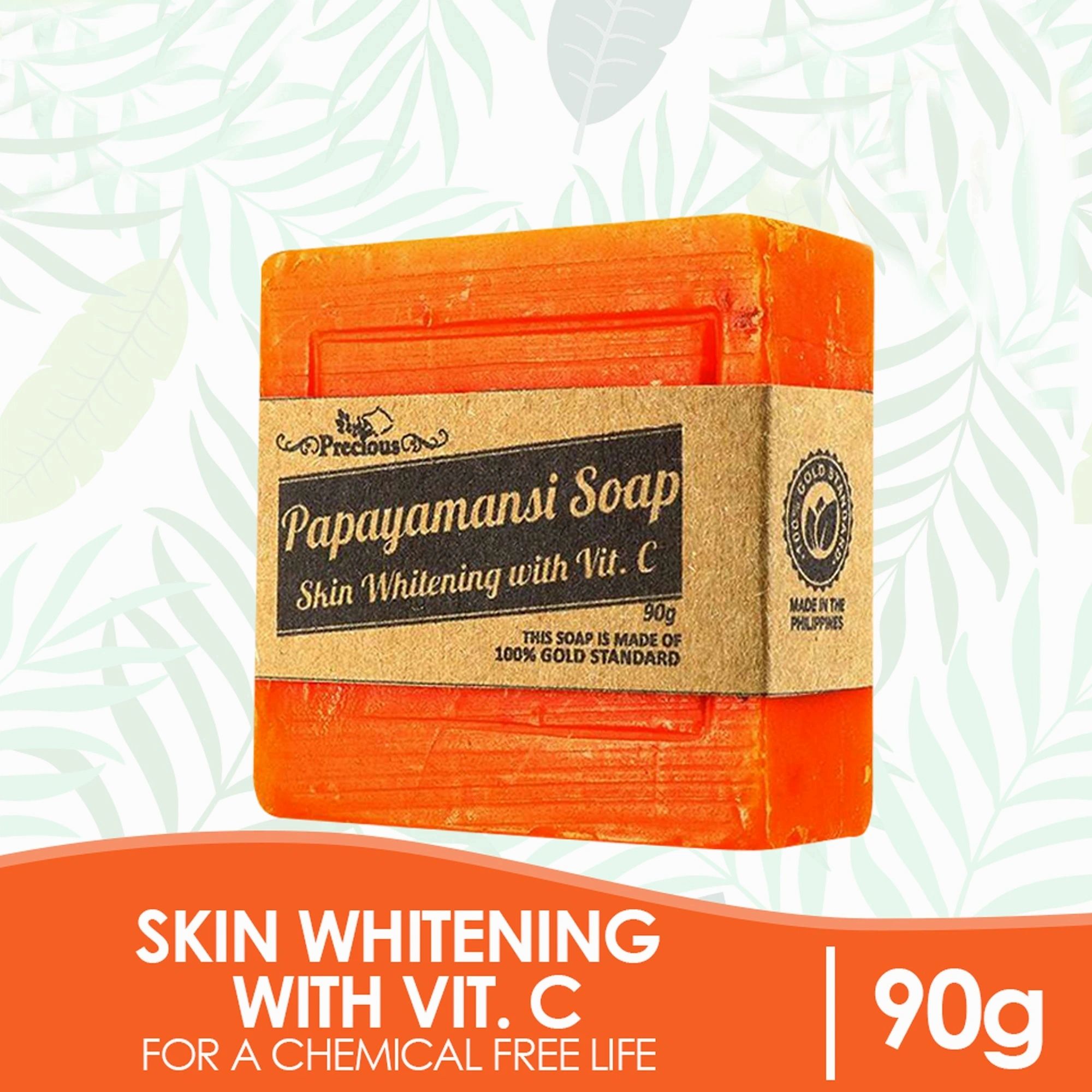 Organic Papayamansi Soap for Acne Reduction, Skin Lightening and