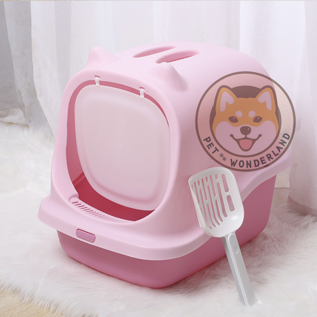 Pet Wonderland New Arrival Fully Enclosed Litter Box Large Cat Toilet