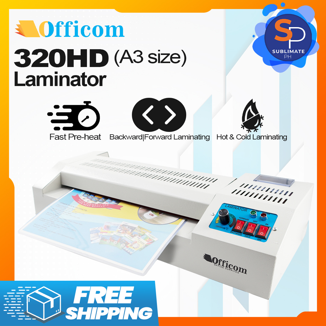 Officom Laminator 320hd 320b Digital Display A3 Size Hot Cold