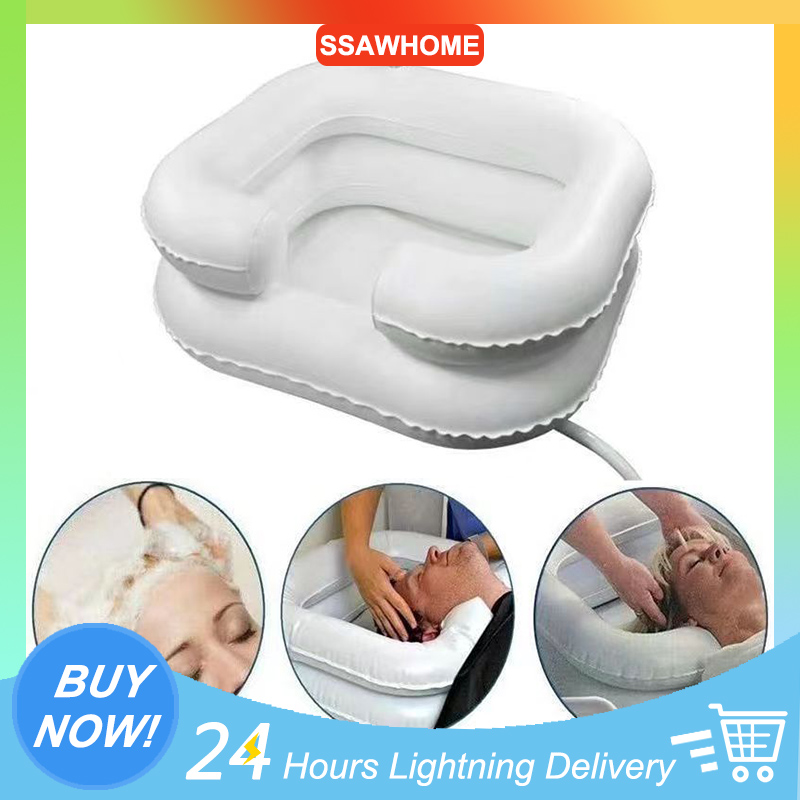 Inflatable Shampoo Basin Tub Indoor And Outdoor Household PVC Double Layer  Elderly Care Convenient Shampoo For The Disabled Portable Hair Washing  Bedridden Inflatable Shampoo Basin Bathroom+Sinks | Lazada PH