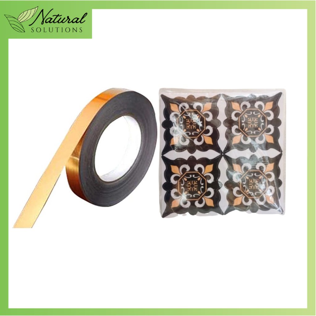 Natural Solutions Wall Gold Tape Decorative Tile Sticker Self Adhesive