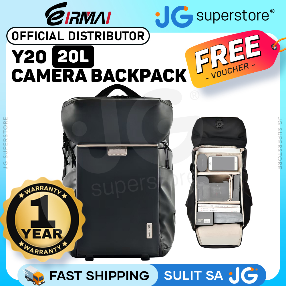 Eirmai Y20 Camera Backpack Bag (20L) Splash-Proof Anti-Theft Rucksack with  Quick Access OsmaR Buckle, 15