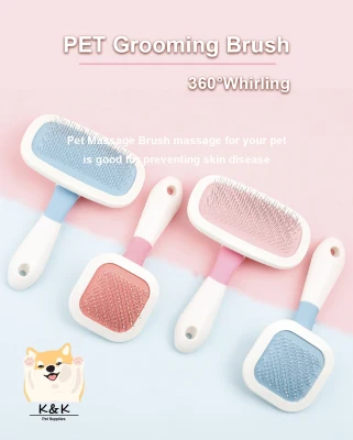 360° Spin Pet Dog & Cat Hair Fur Shedding Trimmer Grooming Comb Brush