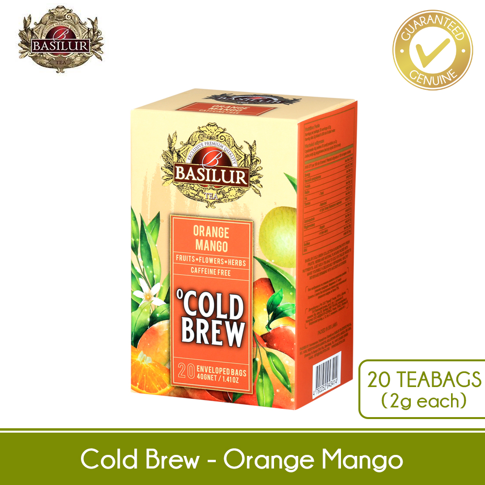 BASILUR TEA Cold Brew "Orange Mango" (2g x 20En) 72097 Caffeine