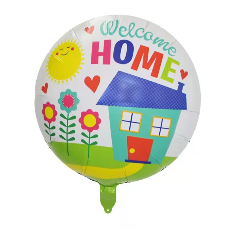 18 inches Round INS Welcome Home theme party decorations aluminum foil ...