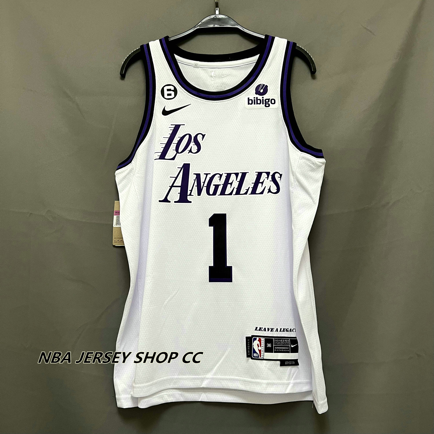 2023 Round Collar Los Angeles Lakers White #15 NBA Jersey-311,Los