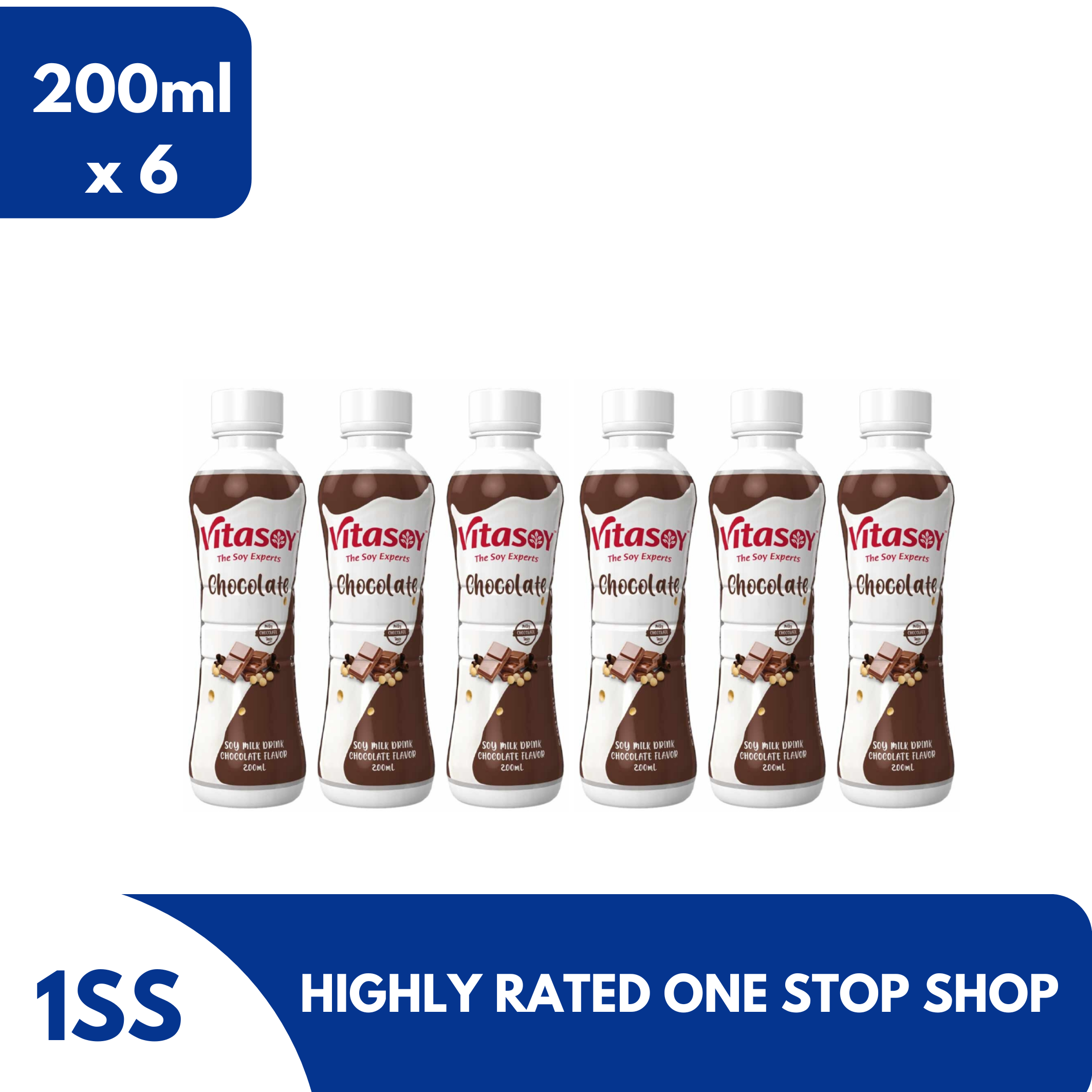 Vitasoy Chocolate Soy Milk Drink, 200ml set of 6 Lazada PH