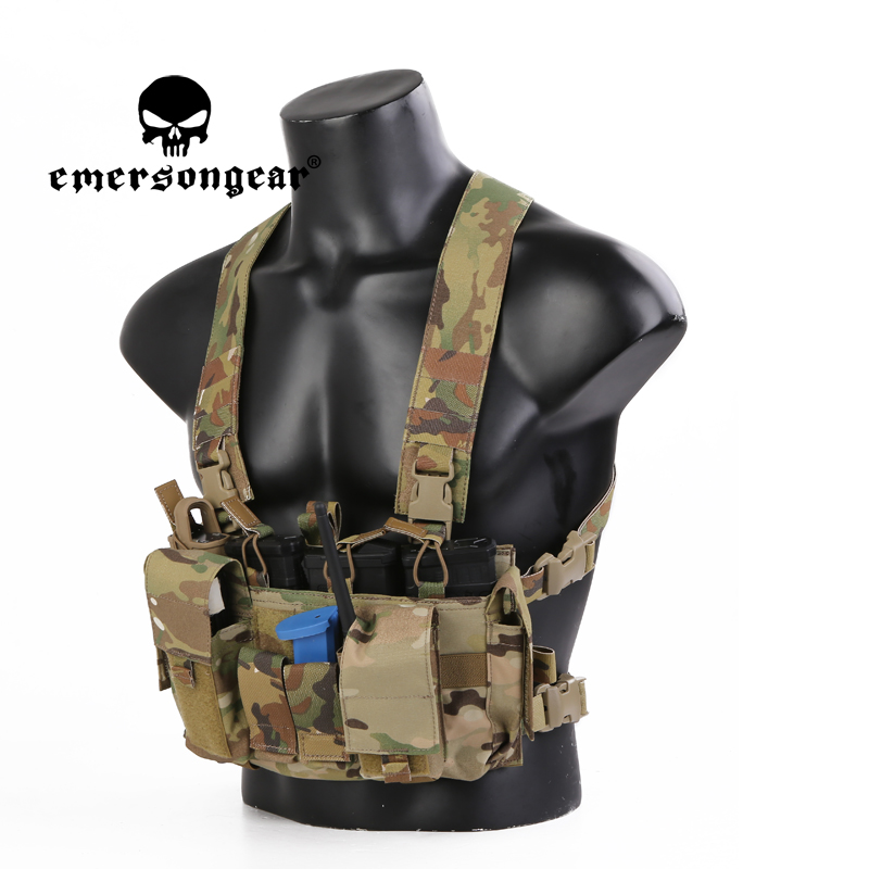 EMERSONGEAR Tactical Combat Chest Rig UW Gen Split Front Harness