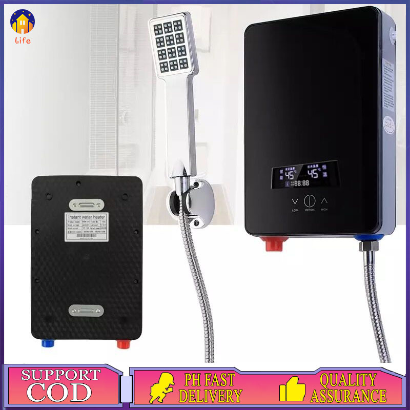 Bathroom Electric Water Heater Instant 220V 6500W Overheat Protection