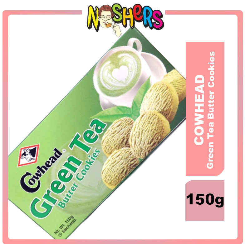 Noshers Cowhead Green Tea Butter Cookies Biscuits Product of Malaysia 150g Lazada PH