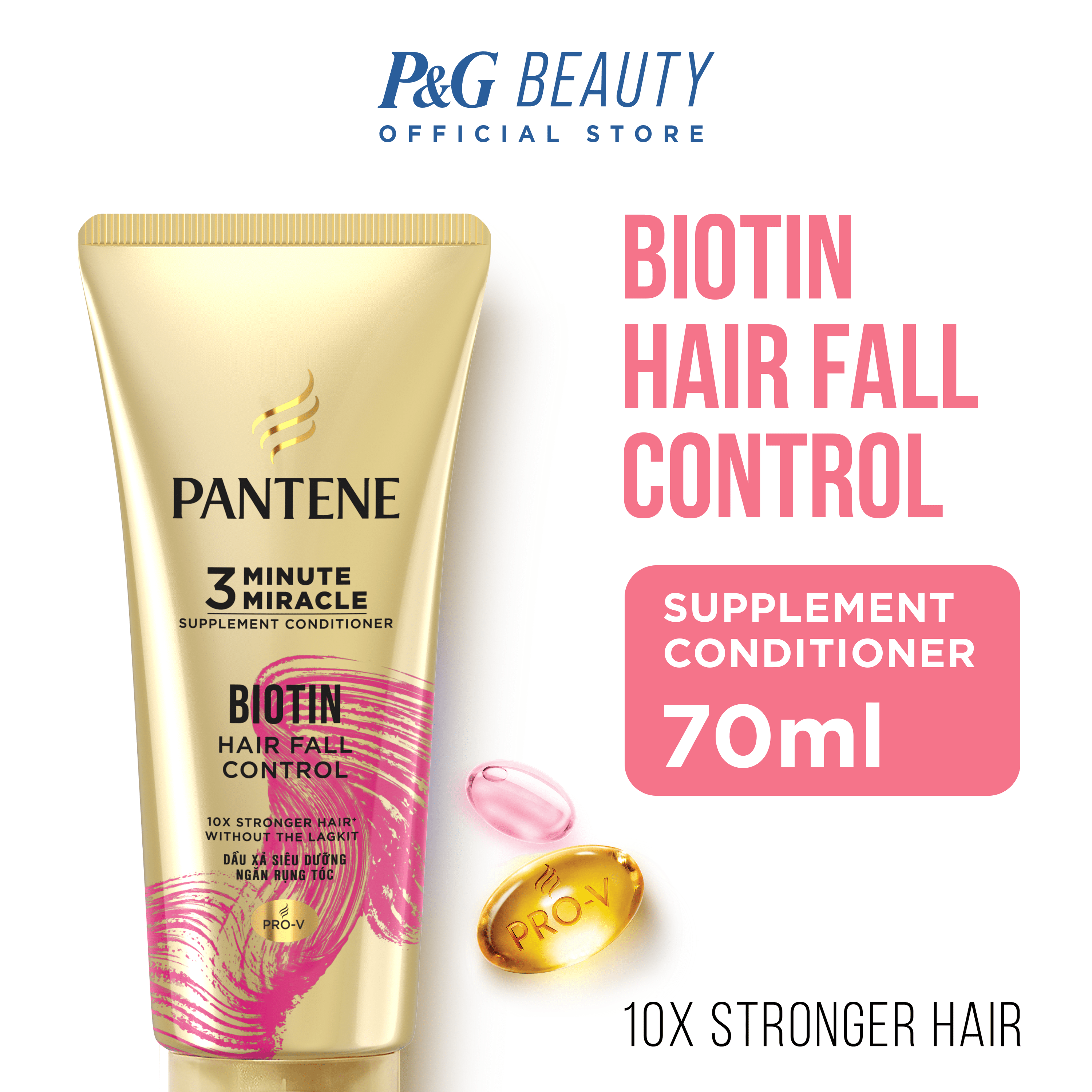 Pantene ProV 3 Minute Miracle Hair Fall Control Conditioner 70ml