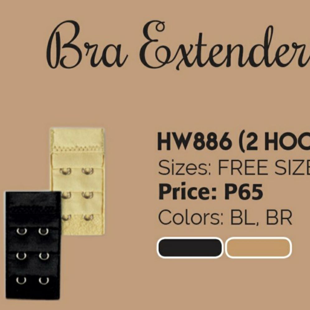 Wacoal HW886 BL/BR 2 Hooks (Bra Extender) Lazada PH