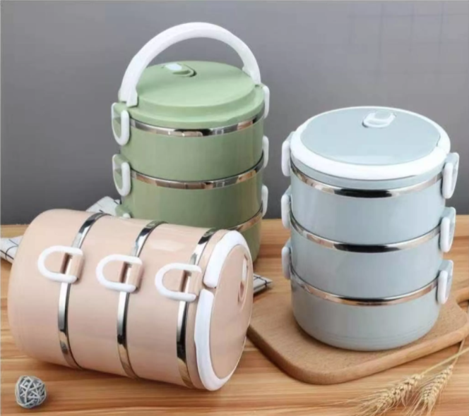 3 Layers Stainless Steel Lunch Box High Quality Thermo Bento Box ...