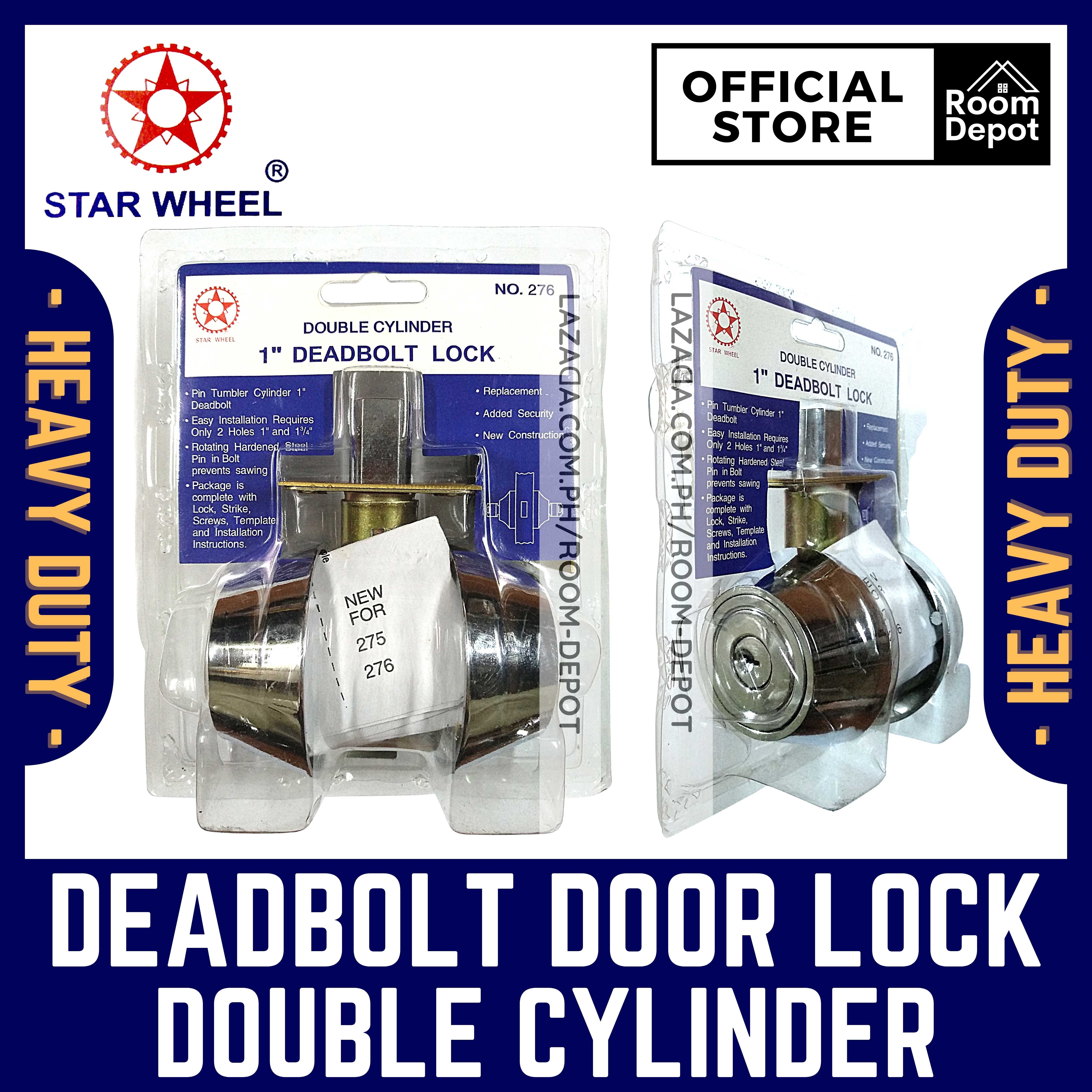 Starwheel Double Cylinder Deadbolt 1" Original Heavy Duty Security