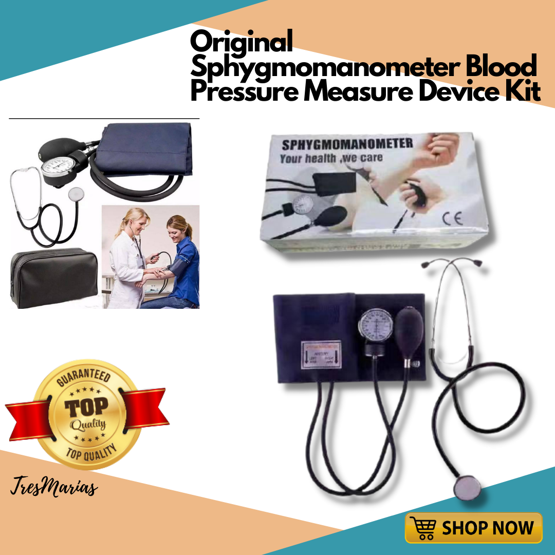 Sphygmomanometer Blood Pressure Measure Device Kit Cuff Stethoscope, blood pressure monitor