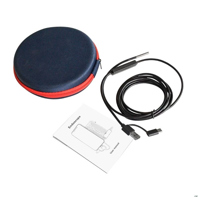USB Endoscope 3 in 1 Borescope 3.9mm Ultra Thin Waterproof Camera Micro USB and Type C for Android Phone Windows PC Mac