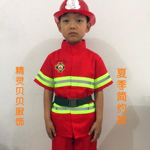 Children's firefighter costumes firefighting suits professional ...