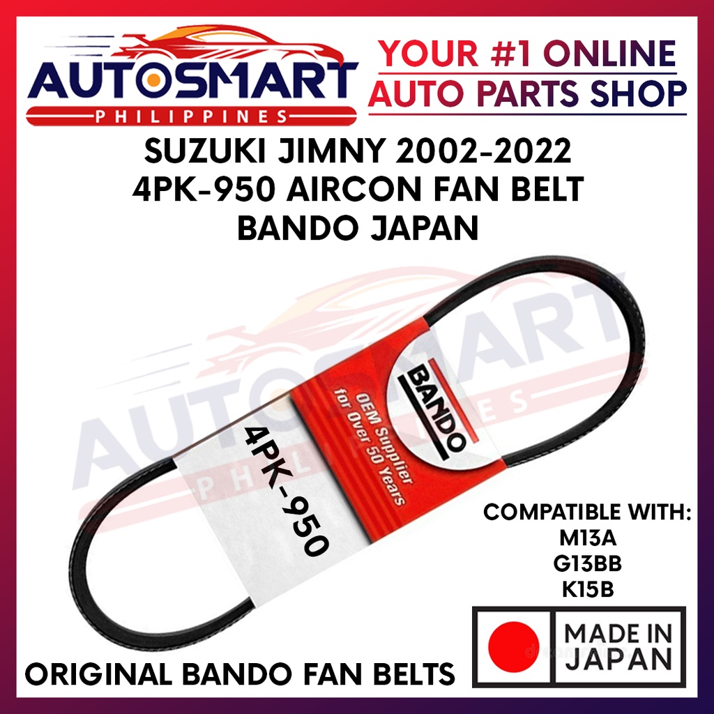 Suzuki Jimny 20022022 Aircon Fan Belt Bando Japan 4PK950 4PK950