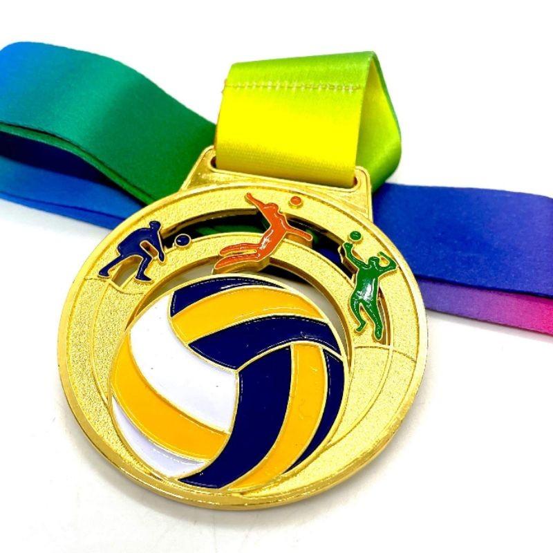 Volleyball Medals Unique Colored Lace 6.5cm Medals | Lazada PH