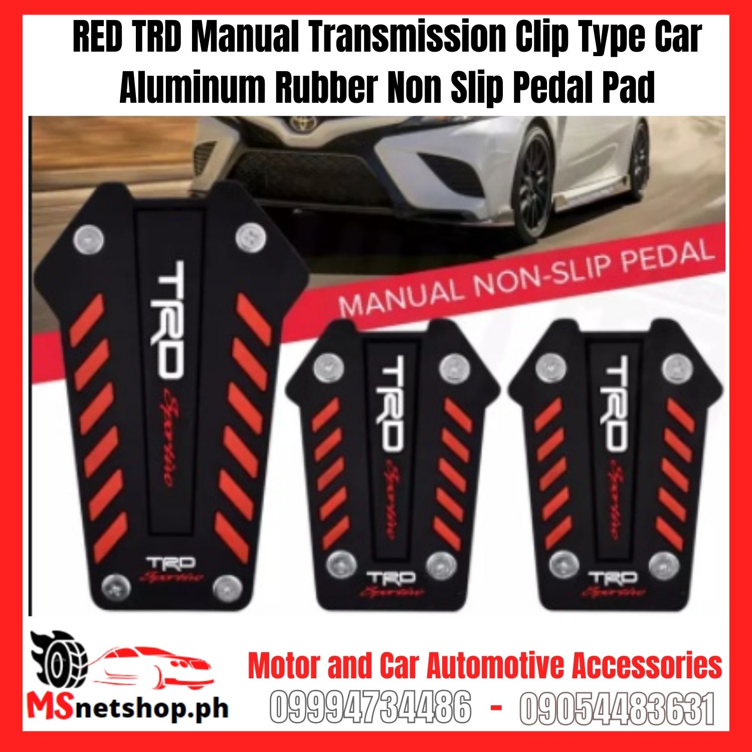 Trd pedal clearance covers