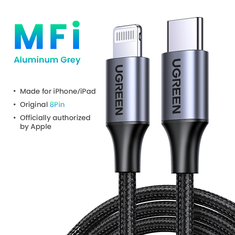 UGREEN MFI PD 20W Cable for iPhone 14 13 pro max 14 Plus USB C to Lightning  Cable USB-C to iPhone Lightning Cable Fast PD Charge Data Sync Nylon  Braided | Lazada PH