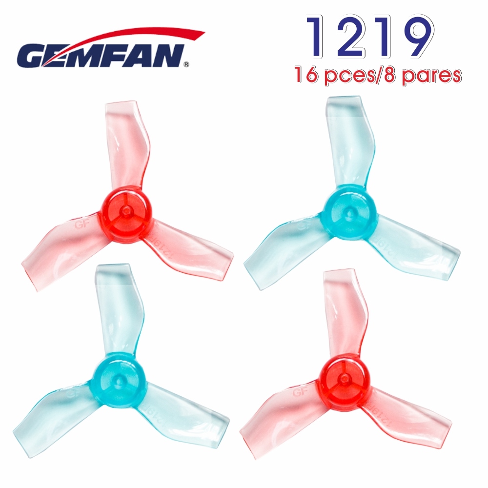 Gemfan 1220 1.2x2x4 31mm 1mm Hole 4-blade Propeller PC CW CCW Props for 