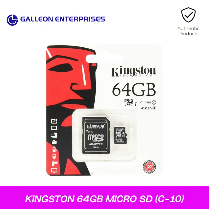 Kingston 64gb Micro Sd C 10 Buy Sell Online Micro Sd Cards With Cheap Price Lazada Ph