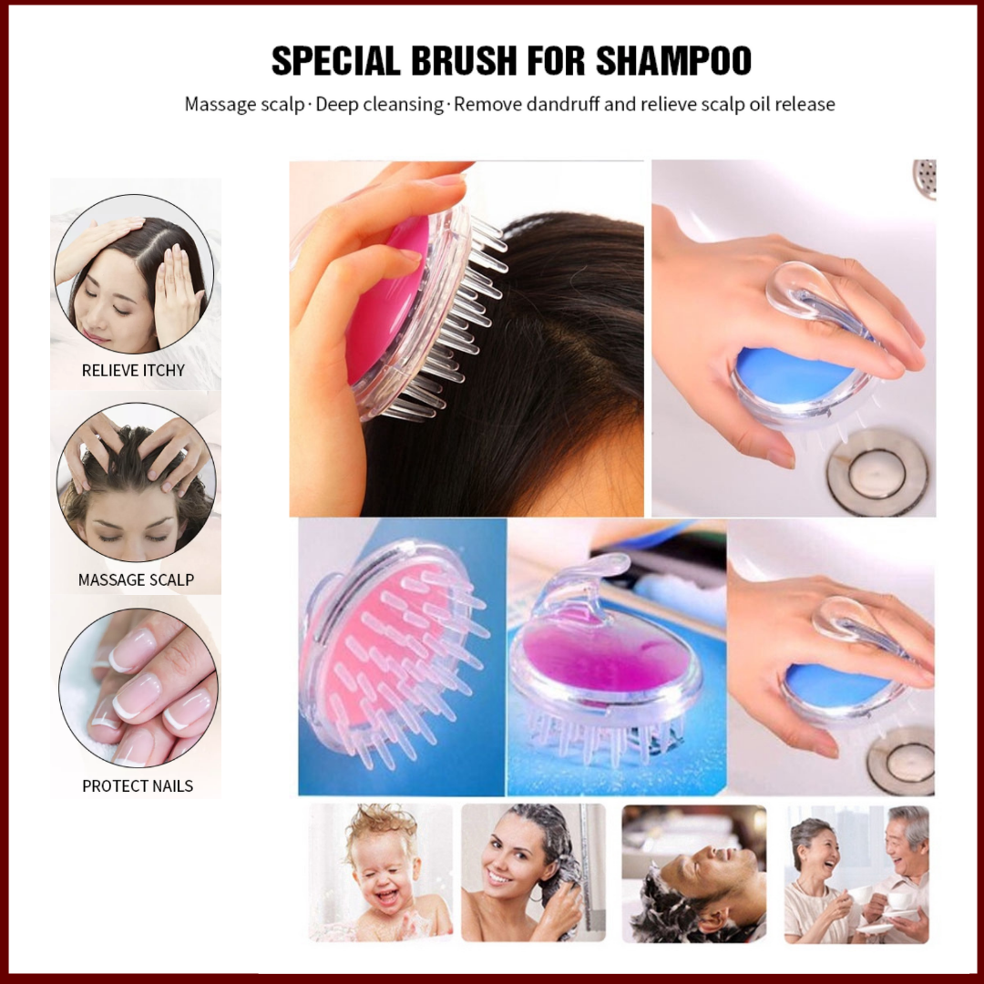 HOT SALE Silicone Comb Brush Scalp Massager Bath and Shampoo Hair Massager  Brush Scalp SPA Relax Head Relaxation Comb Unisex Dandruff Removal Itching  Relief Hair Care Tools Women & Men Smooth Shampoo