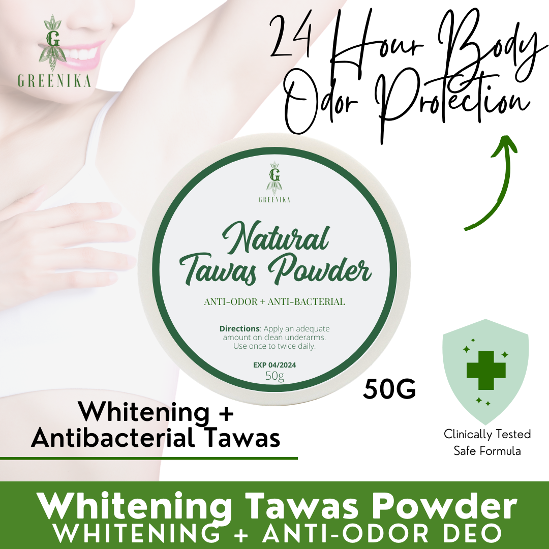 [ DEODORANT POWDER ] Greenika Natural Tawas Powder Deodorant Underarms