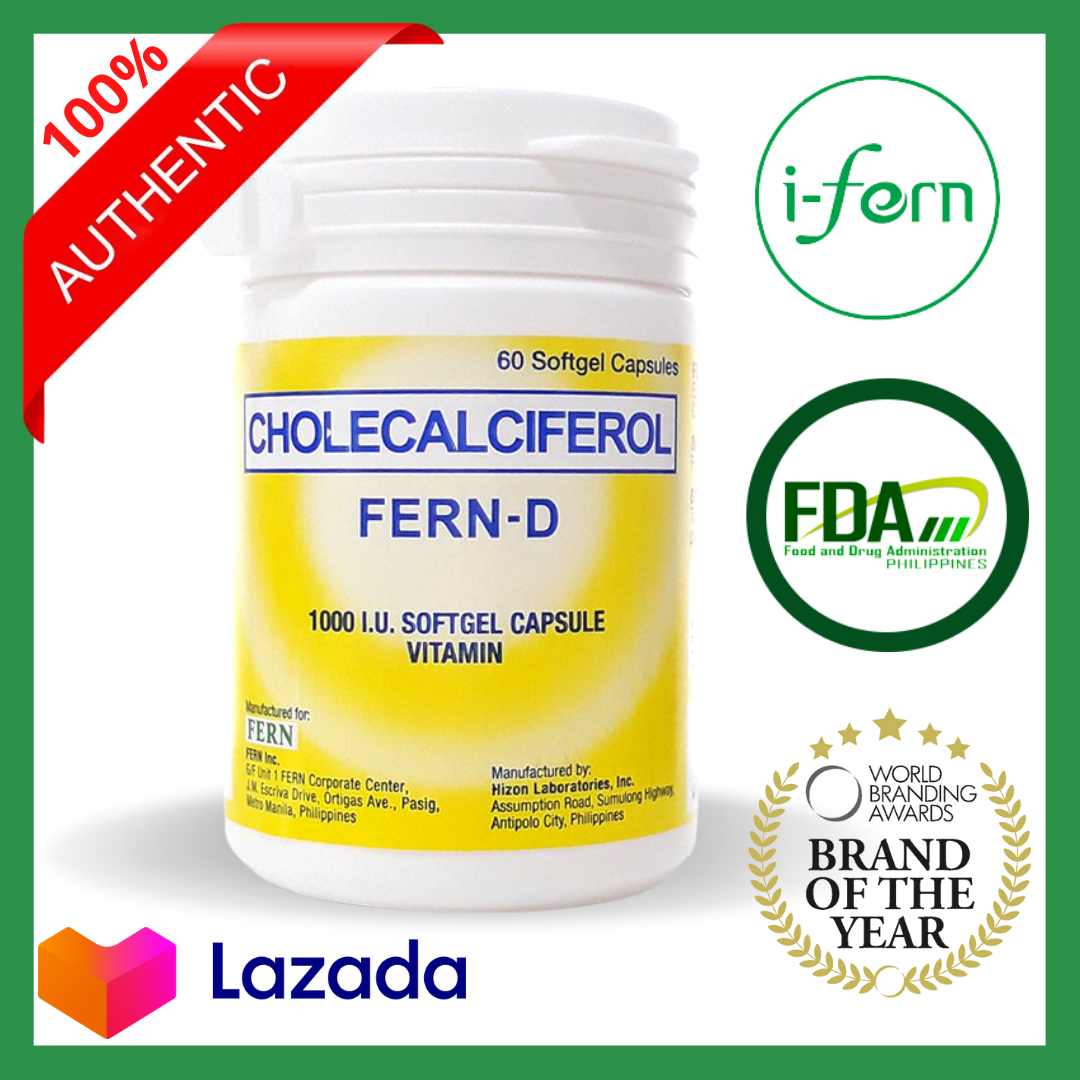 original FERN D Vitamin D 1000 UI Authorized Distributor Immune Booster ...