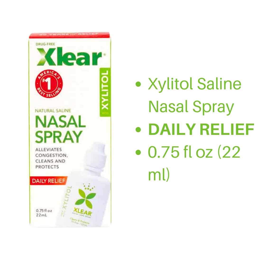 Xlear Xylitol Saline Nasal Spray Daily Relief / Fast Relief [Exp 2025] 1.5 fl oz 45 ml 0.75 fl