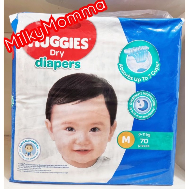 Huggies Dry Medium Tape 70pcs. Lazada PH