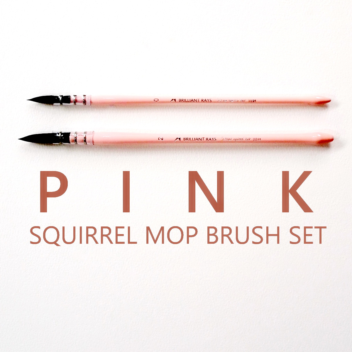 Mairtini Pink Paint Brushes 