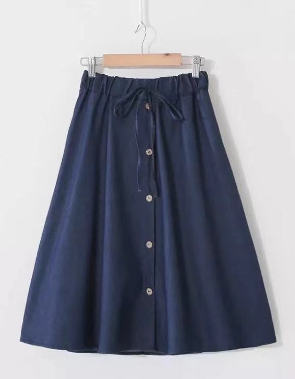 Korean Style Denim Long Skirt Maong Long Skirt for Women Lazada PH