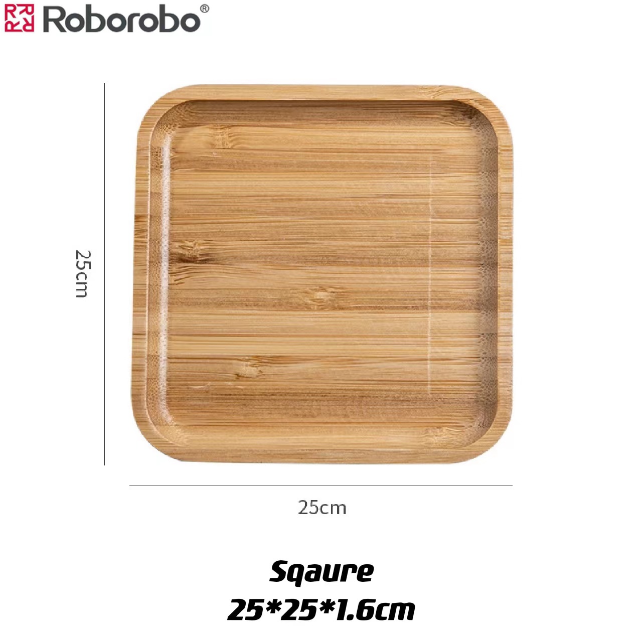 Roborobo Natural Japanese Bamboo Solid Tray Tea Set Tray Snack Plate ...