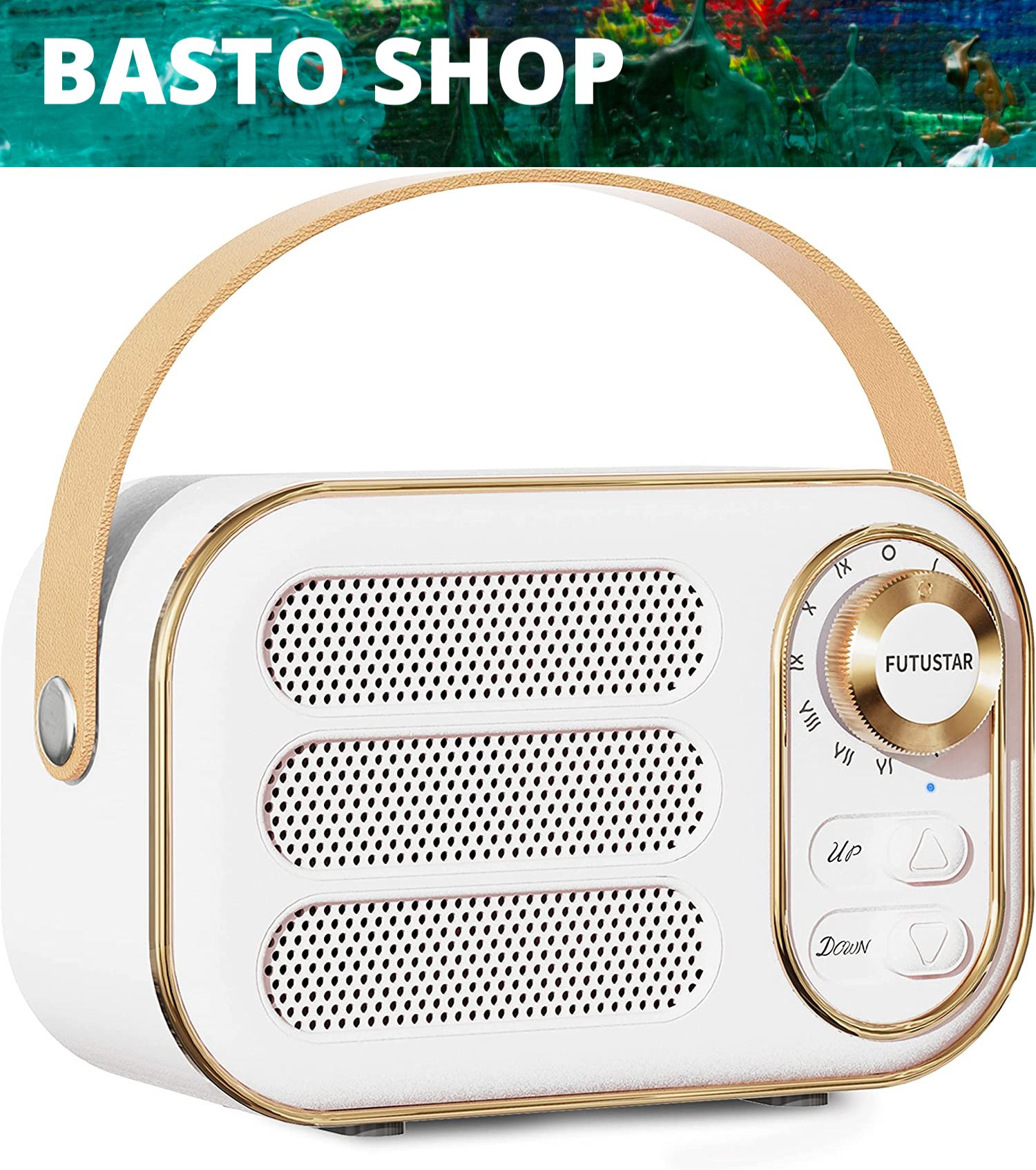 Portable Retro Bluetooth Speaker Wireless Vintage Radio Speaker with