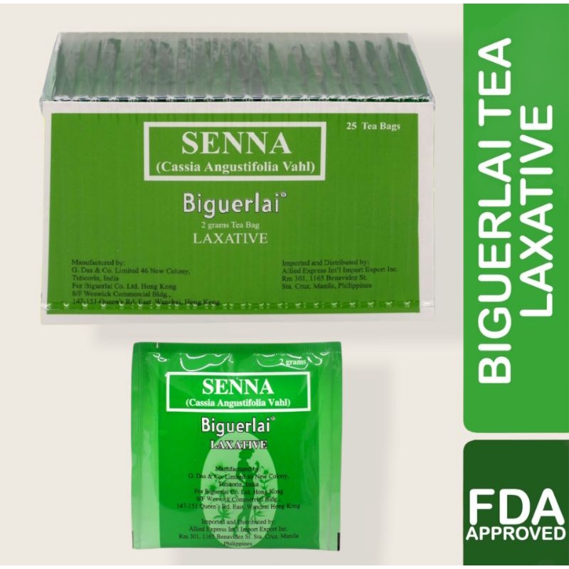 Biguerlai Tea Laxative (25 teabags/box) Lazada PH