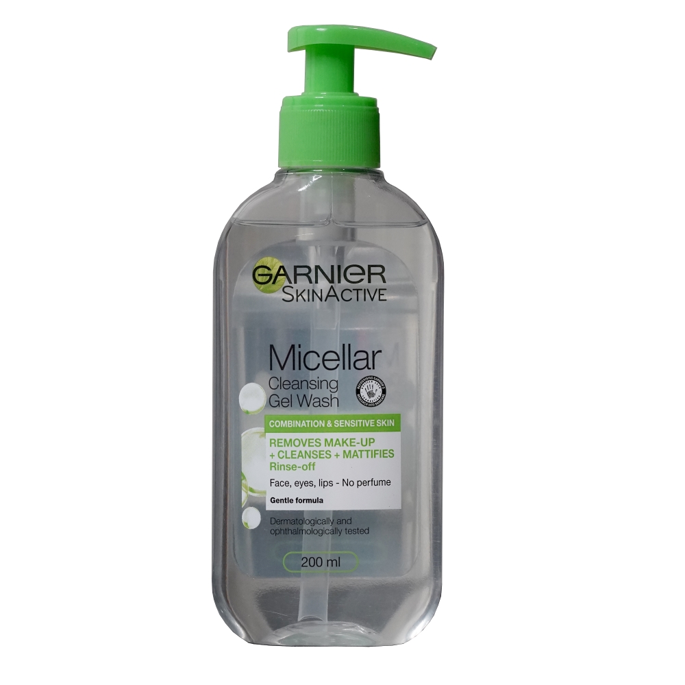 garnier micellar gel wash