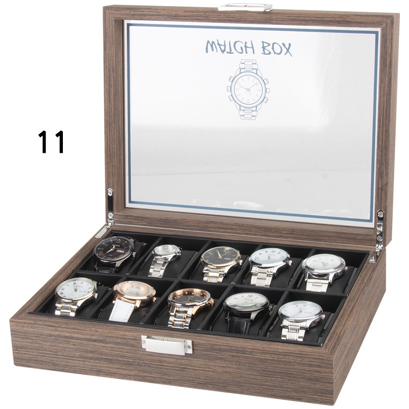 Spot watch winding box black walnut vertical 1246 automatic mechanical shaker electric watch box