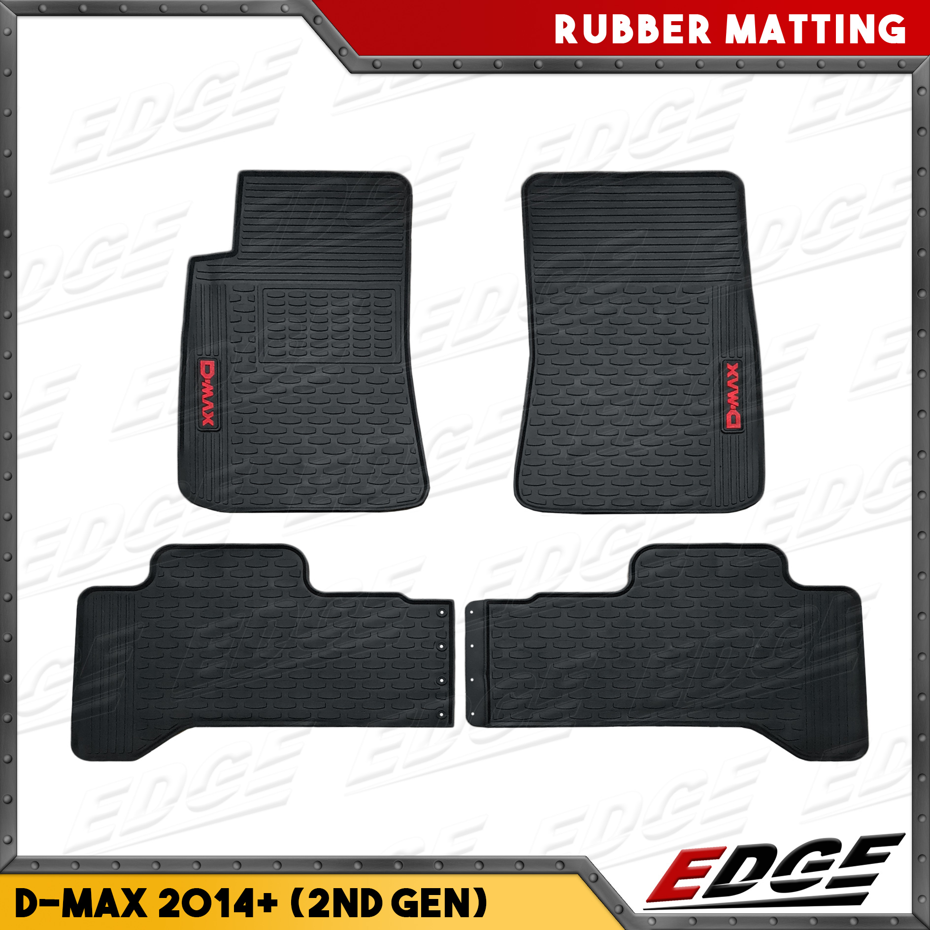Isuzu DMAX 20142020 (2nd Gen) Premium Rubber Matting // all weather